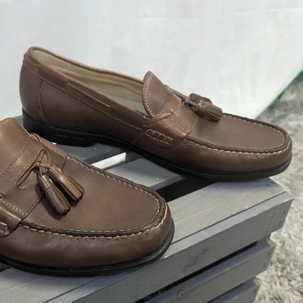 Nunn Bush Size 10 Brown Tassel Loafers